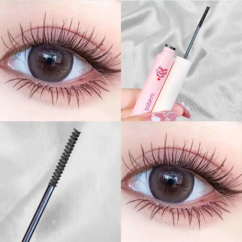 Brown Matte Mascara with Ultra-Fine Brush — Waterproof, Fast-Dry, Natural Curling & Lengthening Eyelashes Cosmetics
