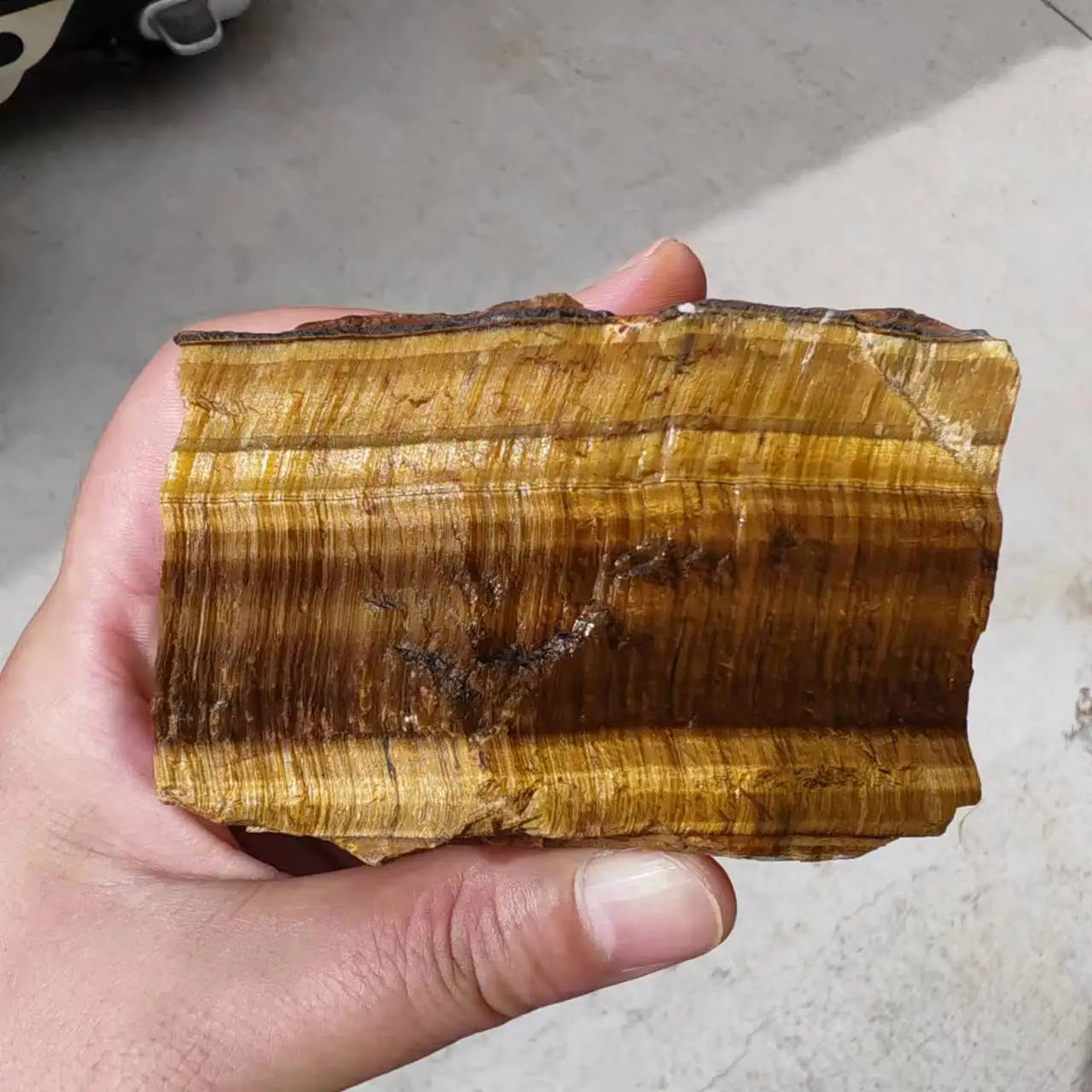 Natural Tiger Eye Rough Stone - Raw Quartz Crystal Mineral Specimen