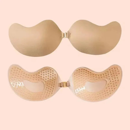 Invisible Stick-On Lift Bra - Strapless Seamless Push-Up Bra for Women, Backless Outfit & Lingerie Accessory