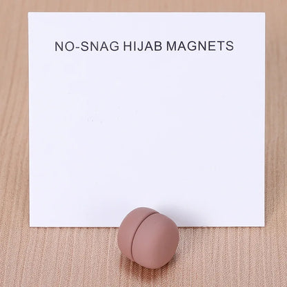 WLP Magnetic Hijab Clips - Solid Color Round Strong Magnet Pins for Silk Scarves Shawls Turban Accessories
