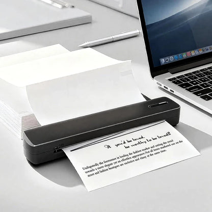 A4 Thermal Printing Paper - 200 Sheets Portable Printer Paper Roll-Free Foldable Paper 210x298mm