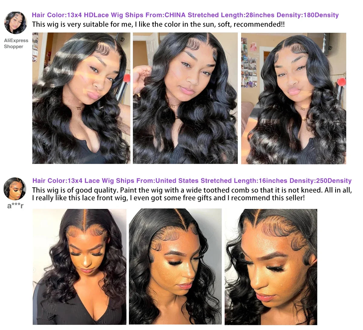 200 Density 30-40 Inch 13x6 HD Lace Frontal Body Wave Wig – Remy Human Hair, 13x4 Lace Front Wig for Black Women