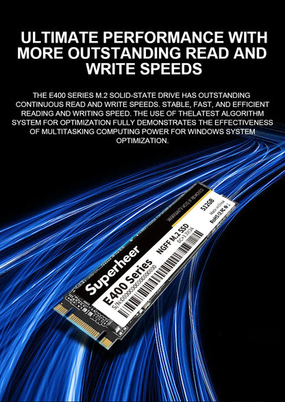 SUPERHEER M.2 SATA SSD – 512GB SATA3 Solid State Drive, 128GB/256GB/1TB/2TB NGFF 2280 Hard Disk for Laptop & Notebook