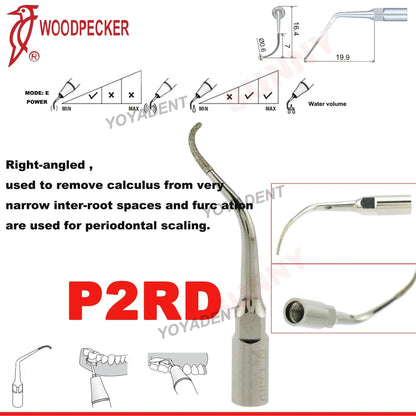 Woodpecker Dental Scaler Tips – Ultrasonic Tooth Cleaning, Endo & Perio Scaling Tips, Fit EMS UDS Scaler Handpiece