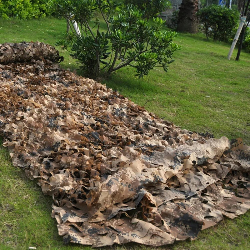 Military Camouflage Net - Hunting Garden Gazebo & Car Awning Shade Cover in Jungle, Desert & Outdoor Colors