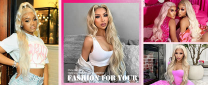 38 Inch 613 Blonde Body Wave HD Lace Front Wig – 13x6 Lace Frontal Human Hair Wig for Women