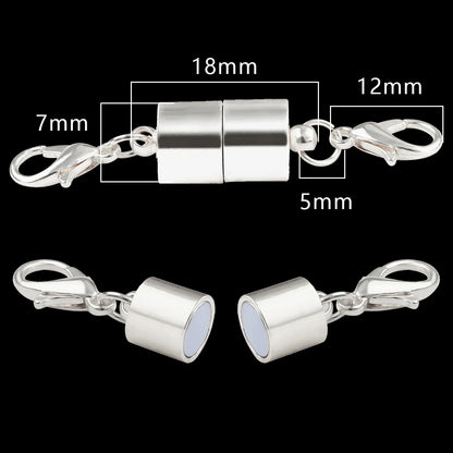 Magnetic Jewelry Clasps - Strong Buckle Connectors with Lobster Clasps for DIY Bracelets, Necklaces & Jewelry Making