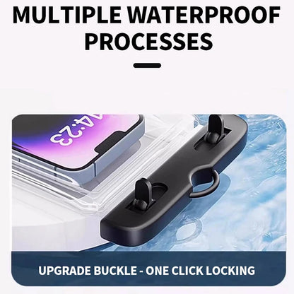 Waterproof Phone Pouch – Drift, Diving & Swimming Dry Bag Case for Phones up to 6" for Beach, Pool, and Water Sports