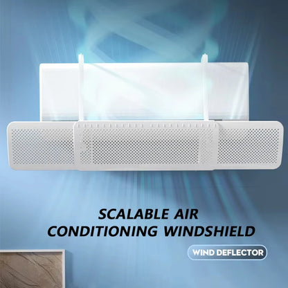 Adjustable Air Conditioning Windshield – Anti-Direct Blowing AC Vent Deflector & Dust Cover