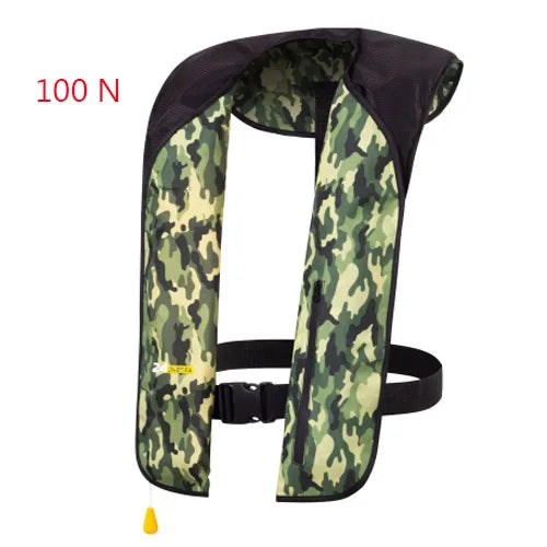 Professional Self-Inflatable Fishing Vest – 150N/100N Life Jacket for Adults, Manual & Auto Water Sports