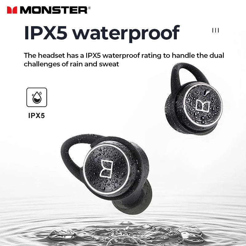 Monster Clarity 101 AirLinks TWS Earbuds | ENC Noise-Cancelling Waterproof Bluetooth Headphones
