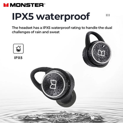 Monster Clarity 101 AirLinks TWS Earbuds | ENC Noise-Cancelling Waterproof Bluetooth Headphones