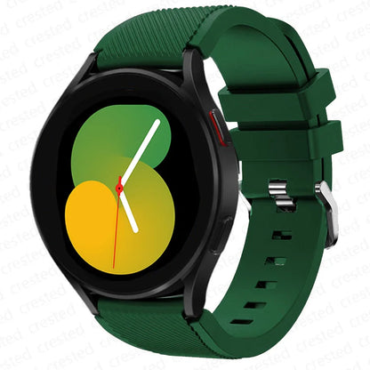 20mm/22mm Silicone Watch Strap for Samsung Galaxy Watches - Replacement Bracelet for Galaxy Watch 4, 5, 5 Pro, 6 Classic, 46mm, Watch 3, Active 2, S3 & S2