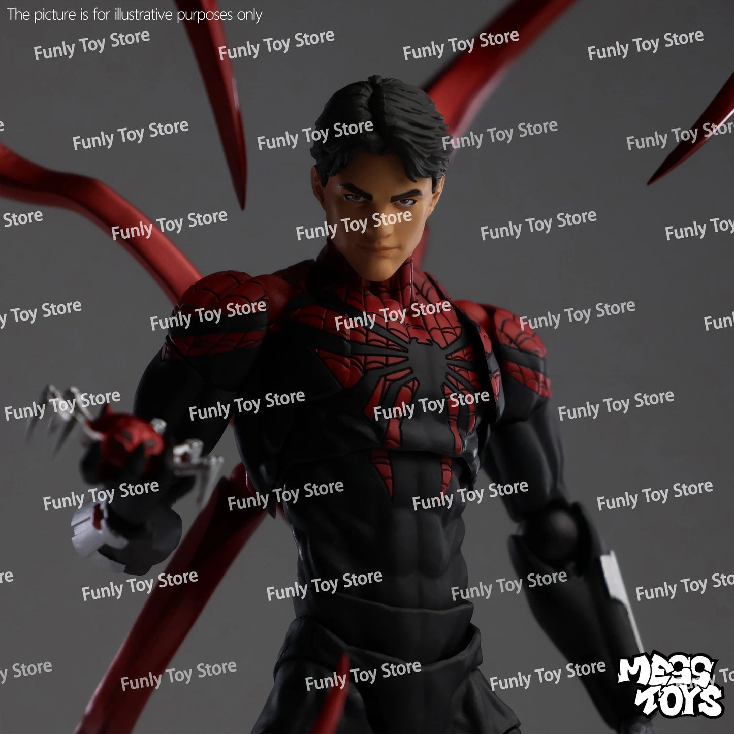 Mess Toys Superior Spider-Man Action Figure – Doctor Octopus Peter Parker Anime Collectible Toy Gift