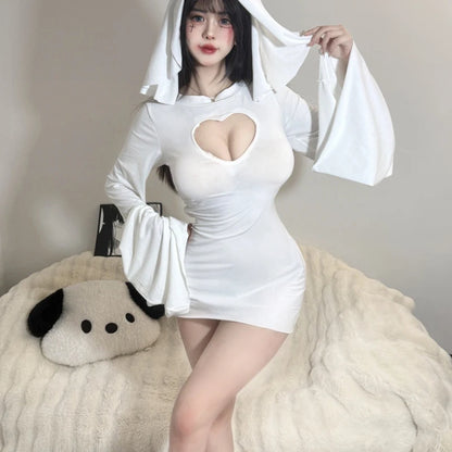 Ghost Girl Cosplay Costume - Women’s Ghost Princess Two-Piece Fishtail Halloween Skirt Set