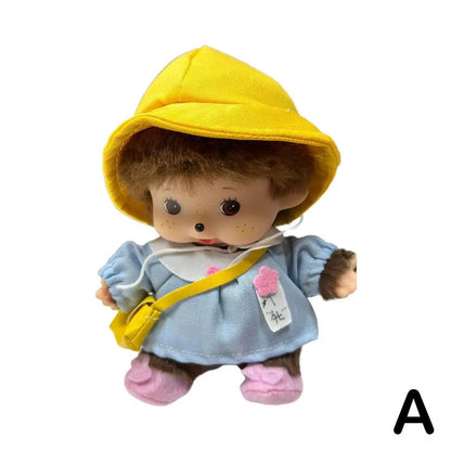 15/20cm Kawaii Mengqi Monkey Plush Doll – School Bag Pendant, Keychain Decor & Cute Birthday Gift
