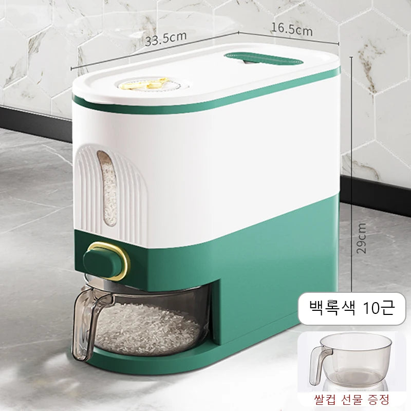 Home Rice Bucket - Insect-Proof & Moisture-Proof Food-Grade Sealed Storage Container for Rice