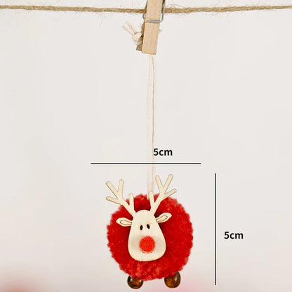 Red Star Christmas Tree Ornament – DIY Xmas Pendant New Year Party Gift Home Decor Noel Navidad