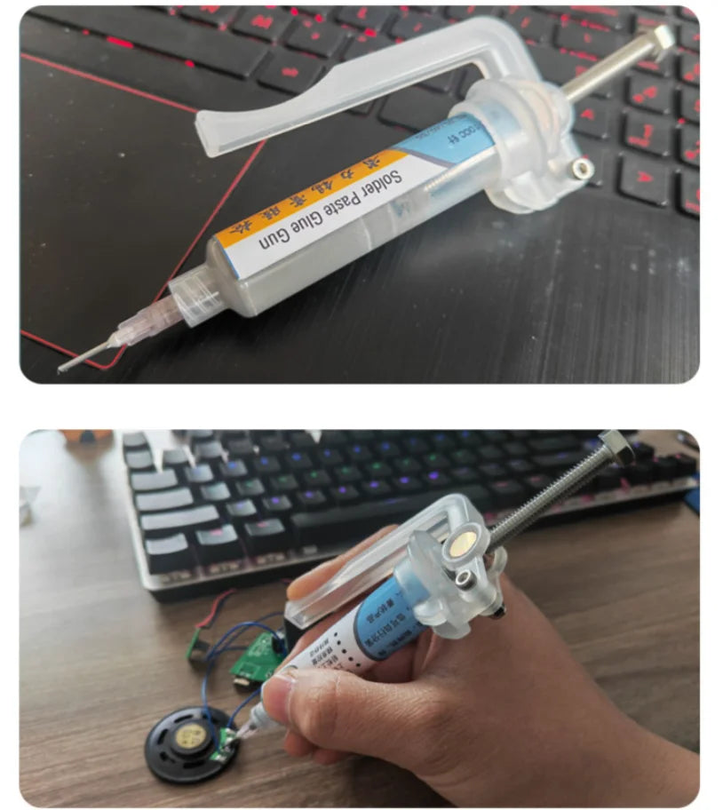 Solder Paste Extruder: Green Oil Booster Propulsion Tool for Welding and Circuit Board Soldering - UV Glue Rod Boosters and Accessories
