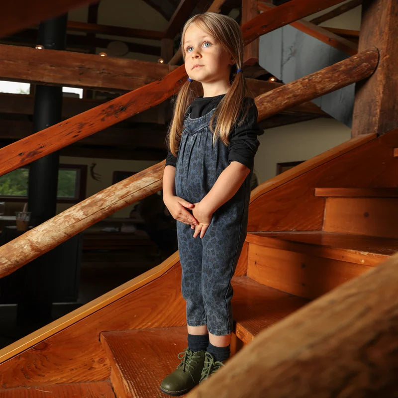 AW26 Denim Leopard Kids Clothing Collection - Boys Girls Dress Skirt Shirt Vest and Overalls Fashion Set