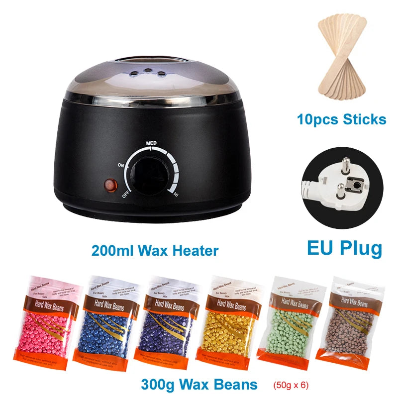 200/500ml Electric Wax Heater – Hot Paraffin Pot for Hair Removal & Waxing