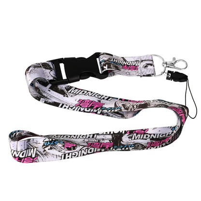 JDM Style Neck Lanyard Keychain – ID Card, Phone & Key Holder for Auto & Motorcycle