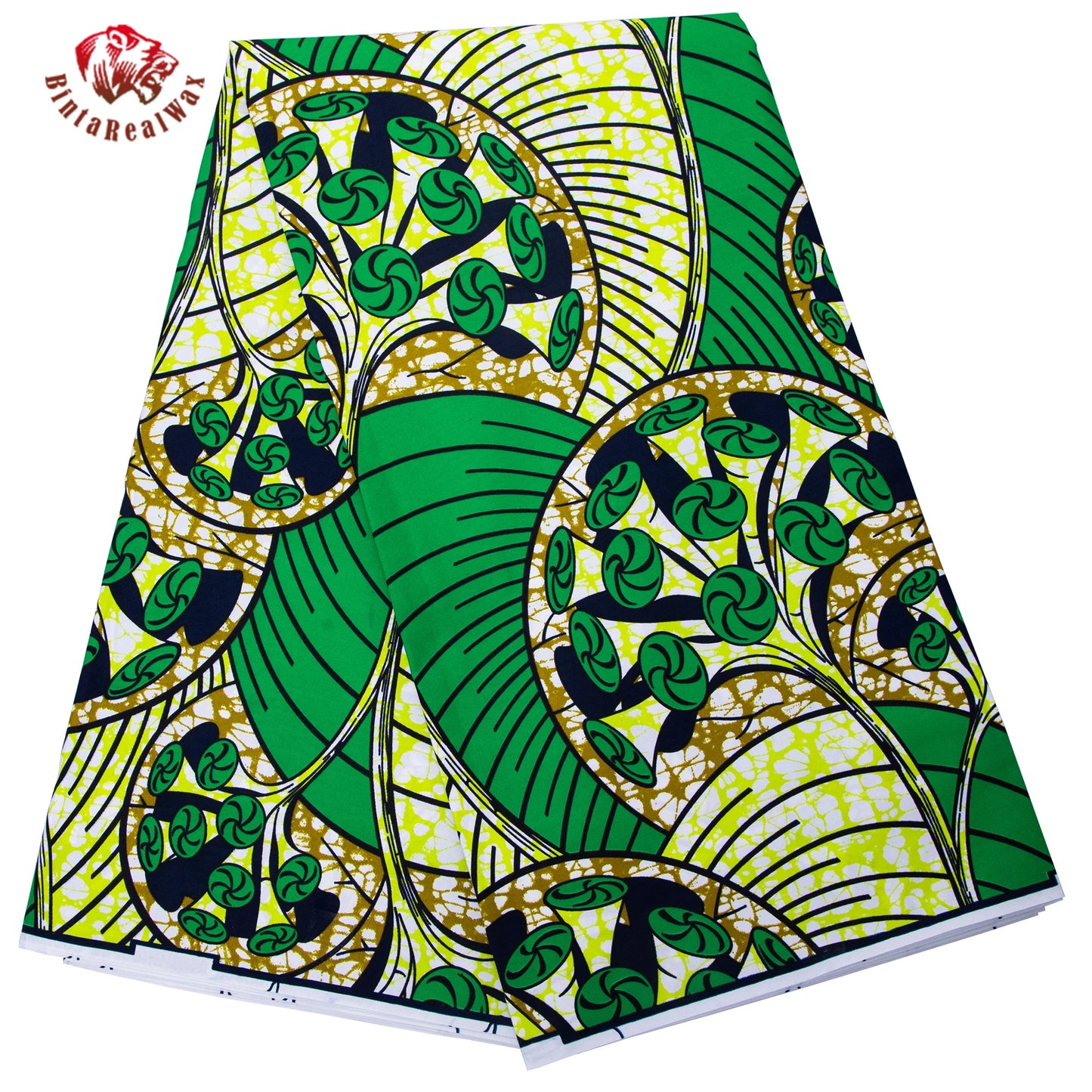 Bintarealwax Ankara Fabric - Wholesale Polyester Sewing Material for Women's Party Dresses FP6390