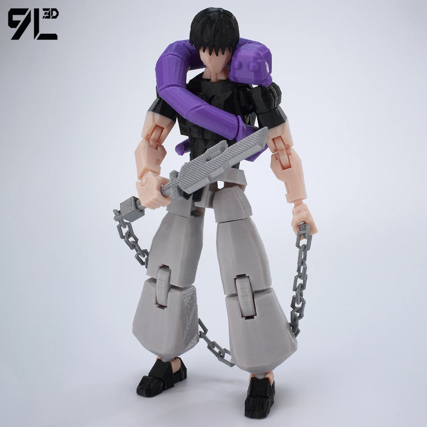 9L3D Printed Anime Action Figures — Jujutsu Kaisen Sukuna, Yuji, Yuta, Satoru Gojo Movable Mannequin Toys