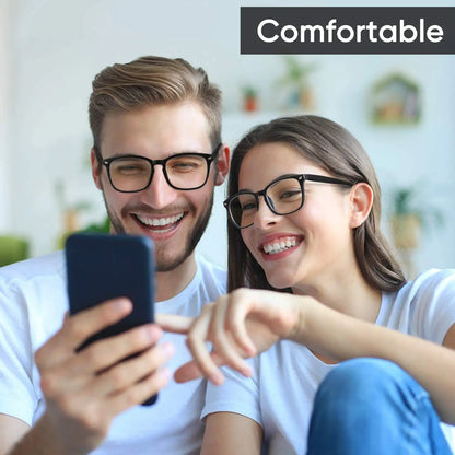 Square Blue Light Blocking Glasses – Nerd Eyeglasses Frame for Computer & Gaming Protection