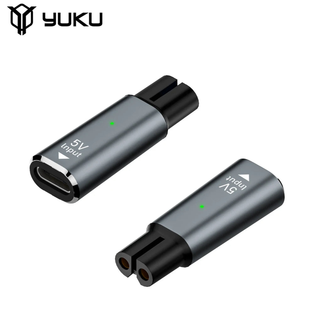 YUKU 5V Type-C Shaver Adapter Charger – Compatible with Philips One Blade QP2724, QP2834, QP4530, QP1924, QP1324