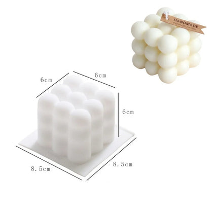 6 Cavity Large Bubble Silicone Mold – Candle, Mousse Cake, Chocolate, & Aromatherapy Soap Making Supplies for Home Decor