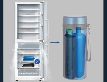 LCD Insulin Cooler Flask – Portable Outdoor Mini Vacuum Refrigerator for Medicine and Beverage Storage, Drug Cooler Fridge