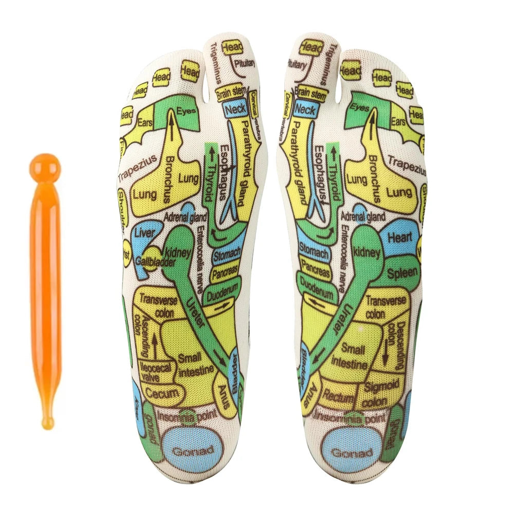 Acupressure Foot Massage Socks – Reflexology & Physiotherapy for Tired Feet Relief
