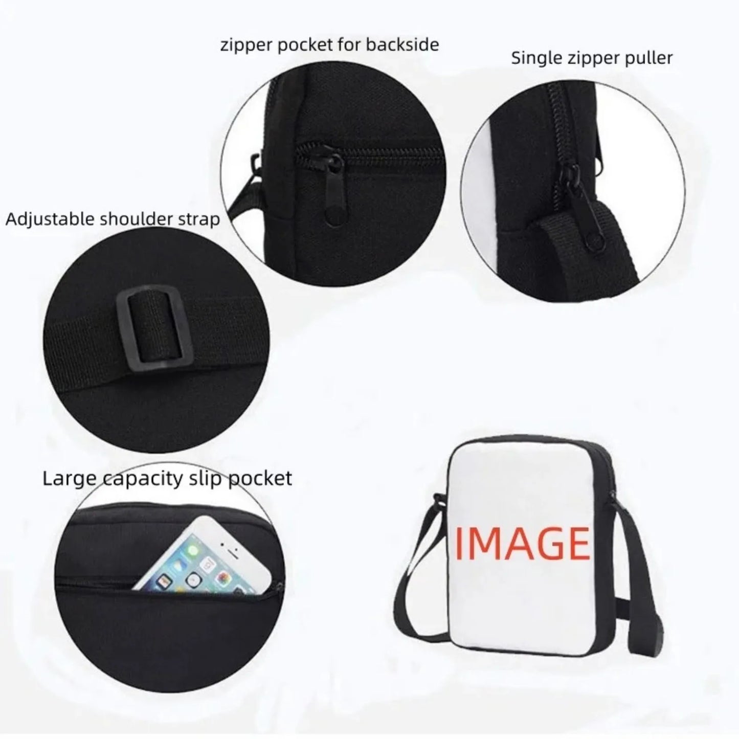 Kids Roblox 3-in-1 Backpack Set — School Bookbag, Shoulder Bag & Pencil Case Waterproof Travel Bag for Teens