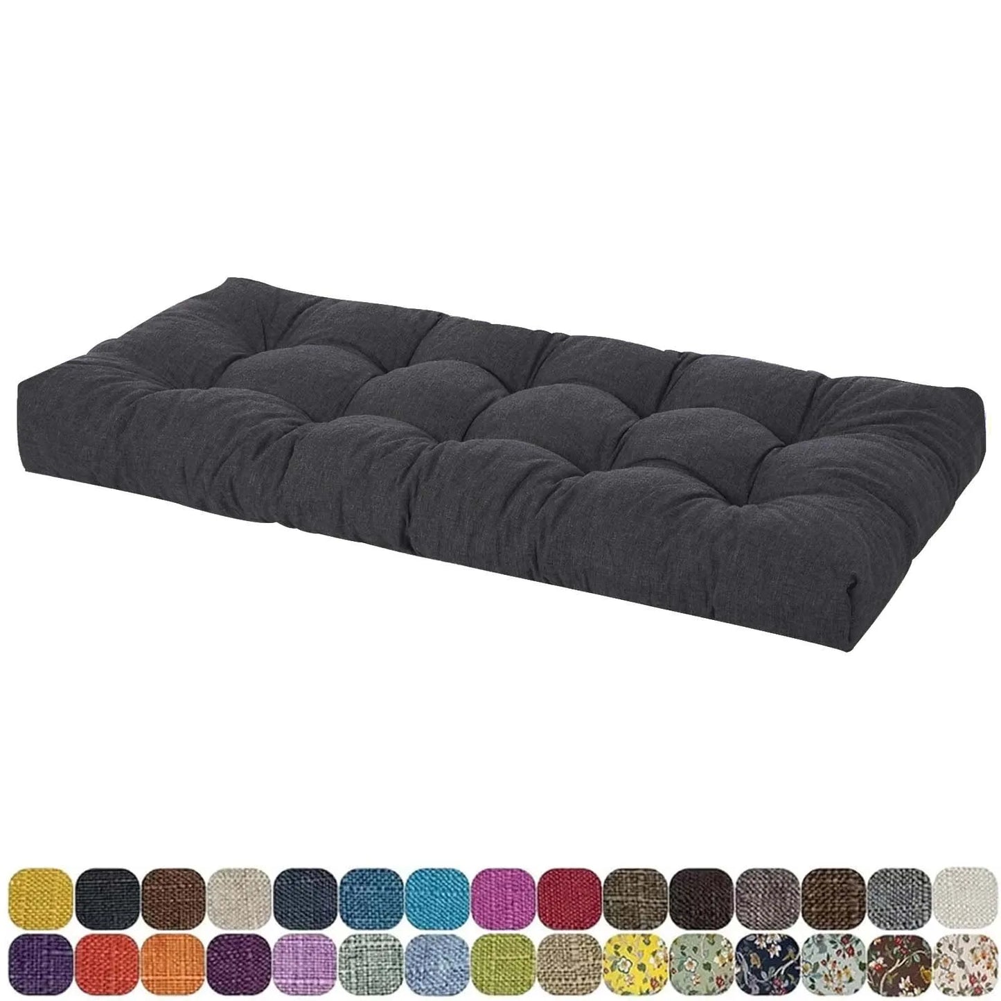 Linen Fabric Window Seat Cushion – 6CM Thick Custom Bench Pad for Bay Windows, Patio Chairs & Garden Home Seating Comfort
