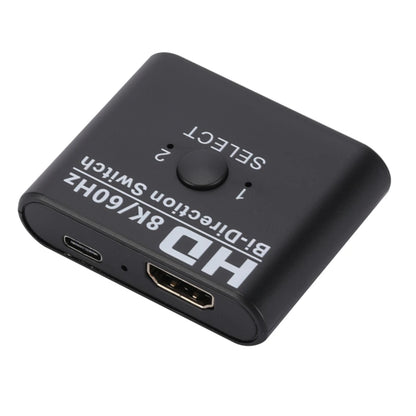 4K HDMI Bi-Directional Switch – 2 Port 8K 60Hz HDMI Splitter for Laptop, PC, Xbox, PS3/4/5, TV Box to Monitor Adapter