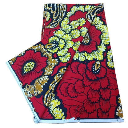 100% Cotton African Ankara Wax Fabric - Soft Real Wax Print for Dresses