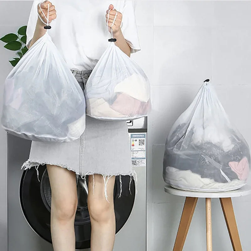Reusable Zipper Laundry Bag for Washing Machine – Coarse Mesh Organizer for Lingerie, Shoes, Bras & Clothes
