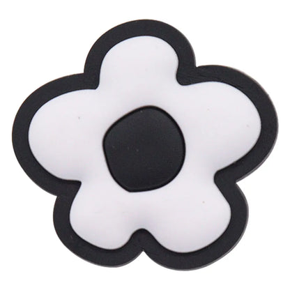 Single PVC Shoe Charm – Kawaii Black Coffee Heart Garden Button for Shoes & Wristbands