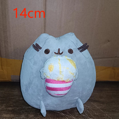 Kawaii Angel Cat Plush Toy - Cute Donut, Unicorn, Potato Chip, Ice Cream, and Pizza Stuffed Animal Doll for Children’s Gifts