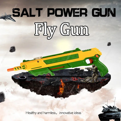 Fly and Mosquito Gun 3.0, Salt Gun Shotgun for Adults and Kids, Pest Control Toy, Perfect Children's Day Gift