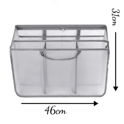 Beach Tote Organizer Insert – Lightweight Mesh Divider for XL Bogg Bags, Sandproof Multi-Compartment Storage Accessory