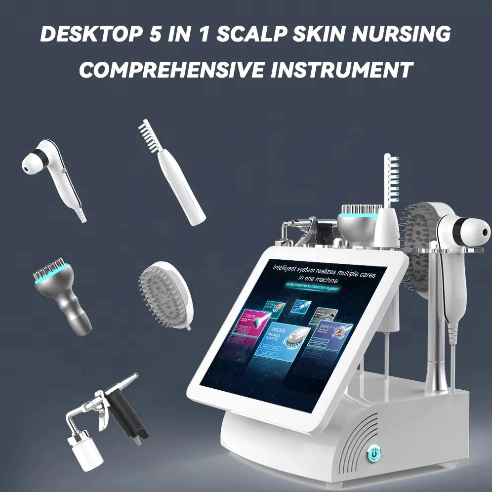 2024 New 15" 5-in-1 High Frequency Hair & Scalp Massage Device – Multifunctional Hair Spa Tool