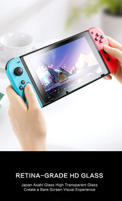 SmartDevil HD Tempered Glass Screen Protector – Full Cover for Nintendo Switch, Switch Lite & OLED