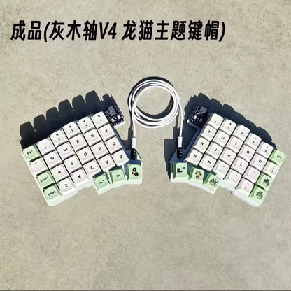 Silakka54 Split Wired Hot-Swap Keyboard — Ergonomic RP2040zero, QMK/VIAL Supported, Custom PC Gamer Accessory