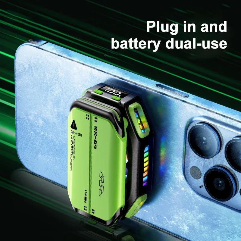 X111 Magnetic Phone Cooling Fan – 7 Speed Semiconductor Radiator, PUBG Game Cooler, Universal for iOS & Android