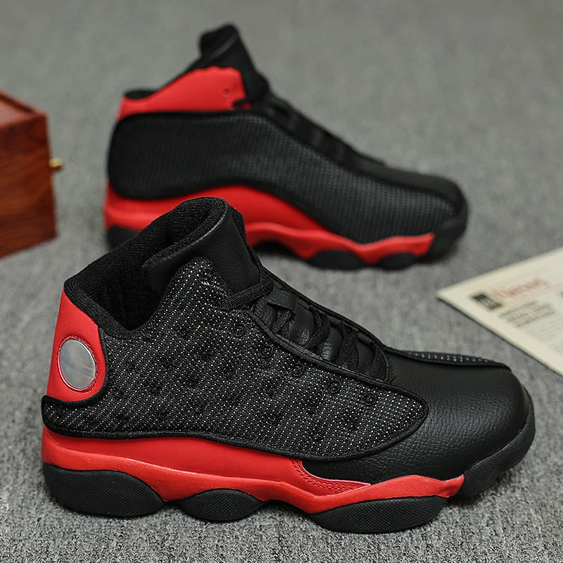 Outdoor Basketball Shoes - Non-Slip Rubber Sole, Wear-Resistant High-Top Athletic Sneakers