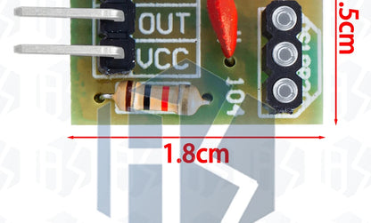 KY-008 650nm Laser Transmitter Module – Laser Sensor Receiver Kit, Non-Modulated Tube Module