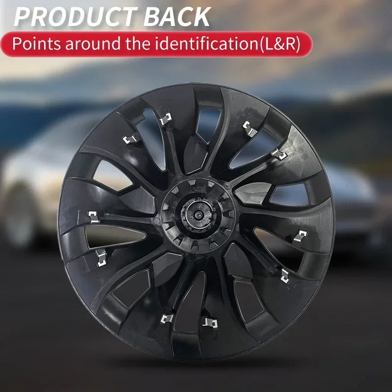 4PCS Hub Cap Wheel Covers – Performance Replacement Full Rim Accessories for Tesla Model 3 18-Inch (2018-2023)
