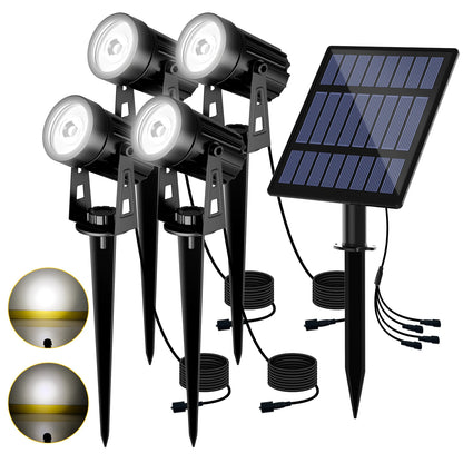 3000K RGB Solar LED Spotlight – Waterproof IP65 Outdoor Solar Garden Wall Light